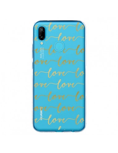 Coque Huawei P20 Lite Love Amour Repeating Transparente - Sylvia Cook