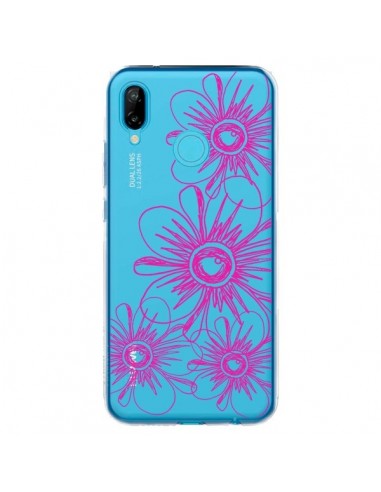 Coque Huawei P20 Lite Spring Flower Fleurs Roses Transparente - Sylvia Cook