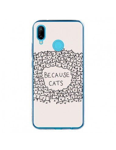 Coque Huawei P20 Lite Because Cats chat - Santiago Taberna