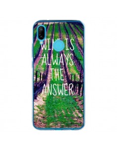 Coque Huawei P20 Lite Wine is always the answer Vin -...