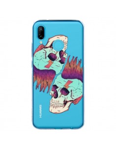Coque Huawei P20 Lite Tête de Mort Crane Punk Double...