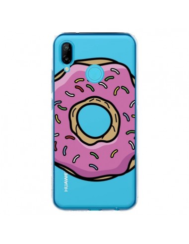 Coque Huawei P20 Lite Donuts Rose Transparente - Yohan B.