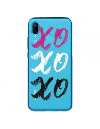 Coque Huawei P20 Lite XoXo Rose Blanc Noir Transparente - Yohan B.