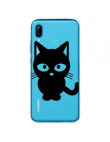 Coque Huawei P20 Lite Chat Noir Cat Transparente - Yohan B.