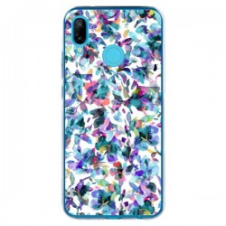 Coque Huawei P20 Lite Aquatic Flowers Blue - Ninola Design