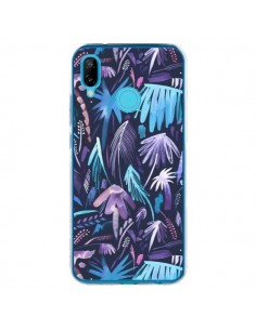 Coque Huawei P20 Lite Brushstrokes Tropical Palms Navy -...
