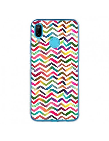 Coque Huawei P20 Lite Chevron Stripes Multicolored - Ninola Design