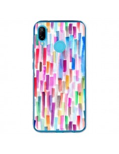 Coque Huawei P20 Lite Colorful Brushstrokes Multicolored...