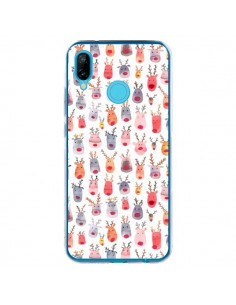 Coque Huawei P20 Lite Cute Winter Reindeers - Ninola Design