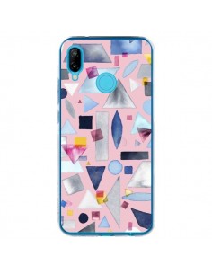 Coque Huawei P20 Lite Geometric Pieces Pink - Ninola Design