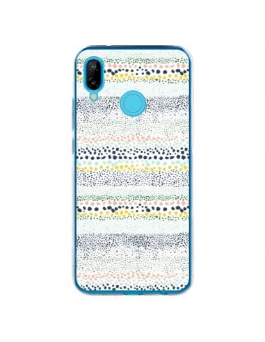 Coque Huawei P20 Lite Little Textured Dots Green - Ninola Design