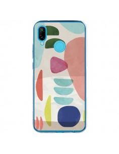 Coque Huawei P20 Lite Moody Geometry Multi White - Ninola...