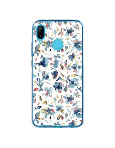 Coque Huawei P20 Lite Watery Hibiscus Blue - Ninola Design