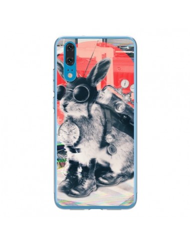 Coque Huawei P20 Lapin Time Traveller - Ali Gulec