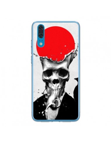 Coque Huawei P20 Splash Skull Tête de Mort - Ali Gulec