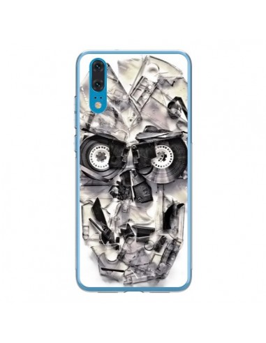 Coque Huawei P20 Tape Skull K7 Tête de Mort - Ali Gulec