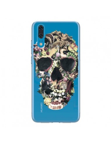 Coque Huawei P20 Skull Vintage Tête de Mort Transparente - Ali Gulec