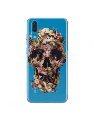 Coque Huawei P20 Jungle Skull Tête de Mort Transparente - Ali Gulec