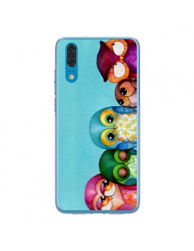 Coque Huawei P20 Famille Chouettes - Annya Kai