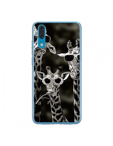 Coque Huawei P20 Girafe Swag Lunettes Familiy Giraffe - Asano Yamazaki