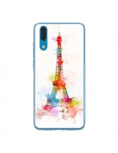 Coque Huawei P20 Paris Tour Eiffel Muticolore - Asano...