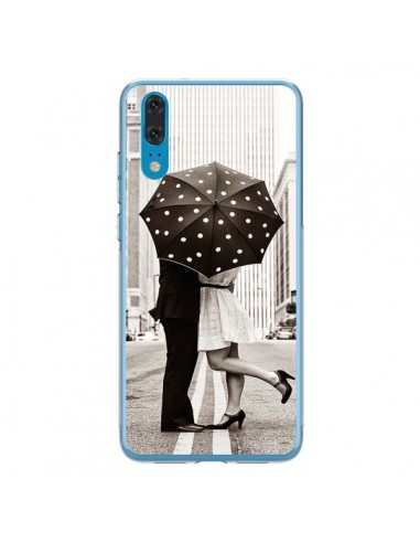 Coque Huawei P20 Secret under Umbrella Amour Couple Love - Asano Yamazaki
