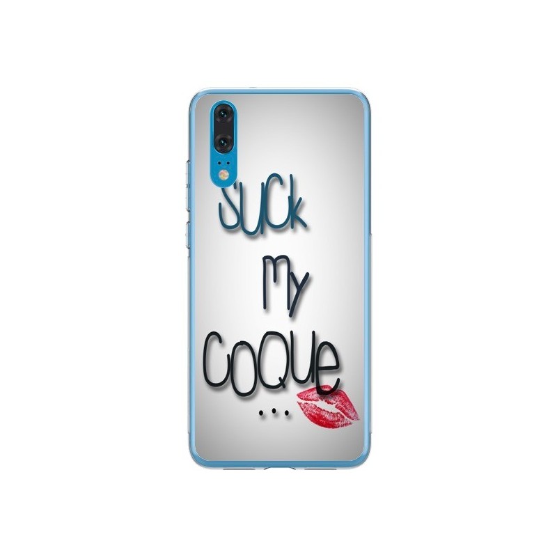 Coque Huawei P20 Suck my Coque Lips Bouche Lèvres - Bertrand Carriere