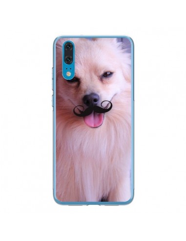 Coque Huawei P20 Clyde Chien Movember Moustache - Bertrand Carriere