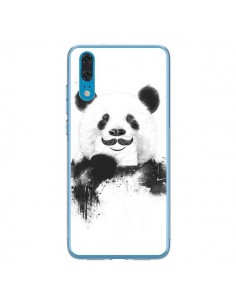 Coque Huawei P20 Funny Panda Moustache Movember - Balazs...