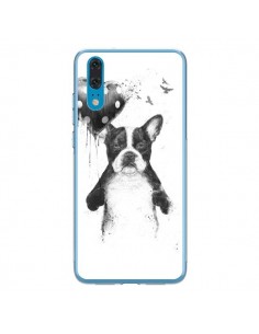 Coque Huawei P20 Lover Bulldog Chien Dog My Heart Goes...
