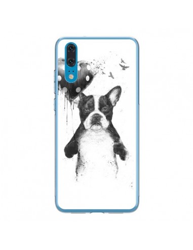 Coque Huawei P20 Lover Bulldog Chien Dog My Heart Goes Boom - Balazs Solti