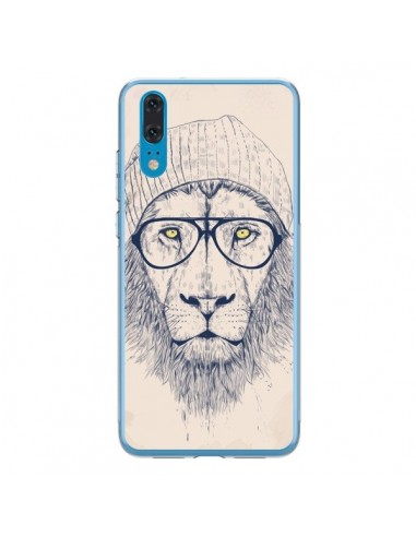 Coque Huawei P20 Cool Lion Lunettes - Balazs Solti