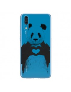 Coque Huawei P20 Panda All You Need Is Love Transparente...