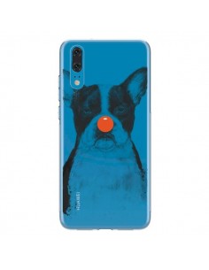 Coque Huawei P20 Clown Bulldog Dog Chien Transparente -...