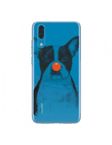 Coque Huawei P20 Clown Bulldog Dog Chien Transparente - Balazs Solti