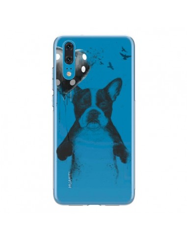 Coque Huawei P20 Love Bulldog Dog Chien Transparente - Balazs Solti