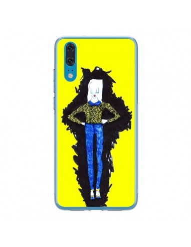 Coque Huawei P20 Julie Femme Fashion Mode Jaune - Cécile