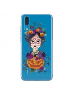 Coque Huawei P20 Femme Closed Eyes Santa Muerte...