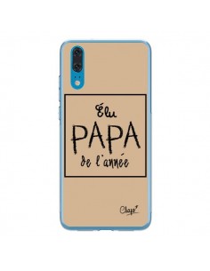 Coque Huawei P20 Elu Papa de l'Année Beige - Chapo