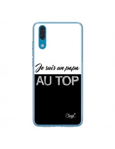 Coque Huawei P20 Je suis un Papa au Top Noir - Chapo