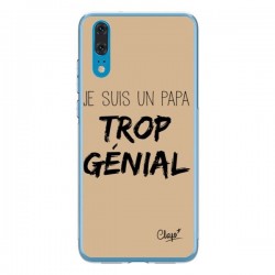 Coque Huawei P20 Je suis un Papa trop Génial Beige - Chapo