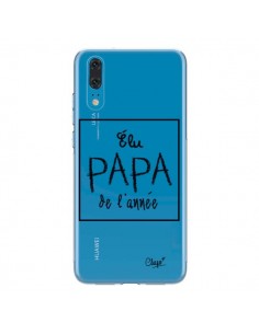 Coque Huawei P20 Elu Papa de l'Année Transparente - Chapo