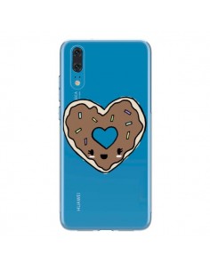 Coque Huawei P20 Donuts Heart Coeur Chocolat Transparente...