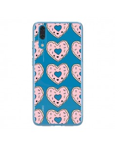 Coque Huawei P20 Donuts Heart Coeur Rose Pink...