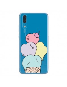 Coque Huawei P20 Ice Cream Glace Summer Ete Coeur...