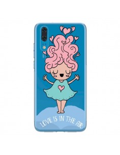 Coque Huawei P20 Love Is In The Air Fillette Transparente...