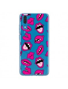 Coque Huawei P20 Lèvres Lips Bouche Kiss Transparente -...