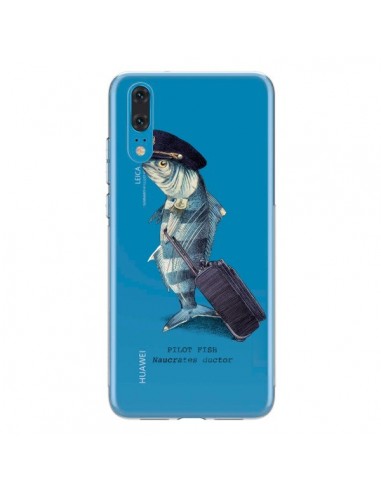 Coque Huawei P20 Pilot Fish Poisson Pilote Transparente - Eric Fan