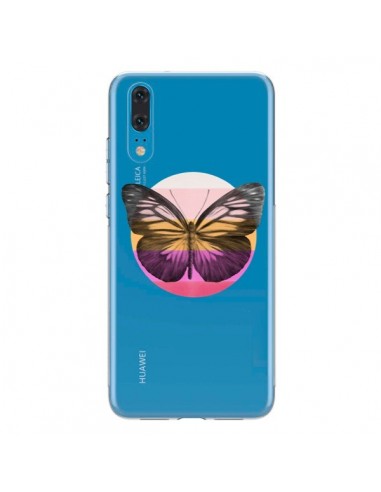 Coque Huawei P20 Papillon Butterfly Transparente - Eric Fan