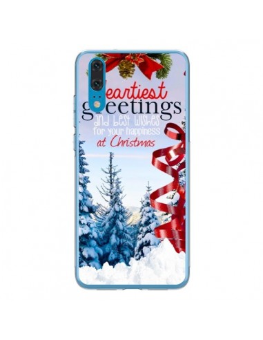 Coque Huawei P20 Voeux Joyeux Noël - Eleaxart